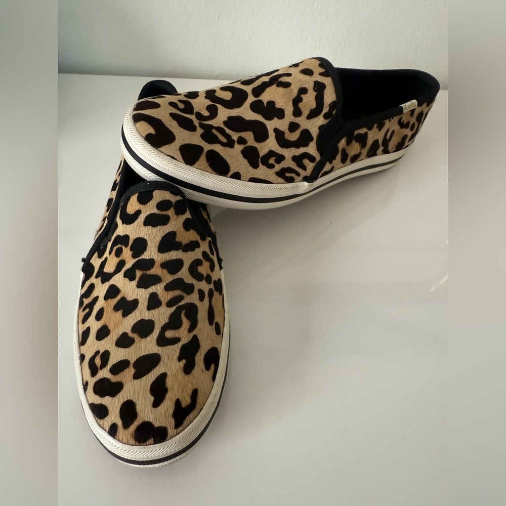 Kate Spade Leopard Print Calf Hair Loafers Size 6.5 NWOB - Picture 5 of 6